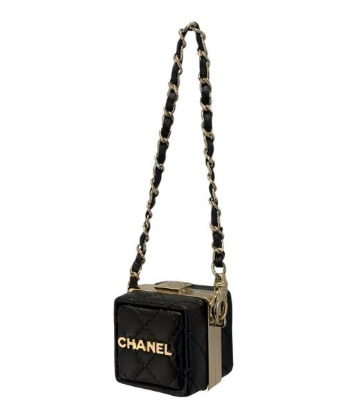CHANEL（シャネル）CHANEL (シャネル) ミニバックチャーム ブラック×ゴールド サイズ:-の古着・服飾アイテム