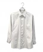 HERMESエルメス）の古着「セリエボタン織り柄レギュラーシャツ」｜グレー