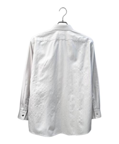 HERMES（エルメス）HERMES (エルメス) セリエボタン織り柄レギュラーシャツ グレー サイズ:43の古着・服飾アイテム