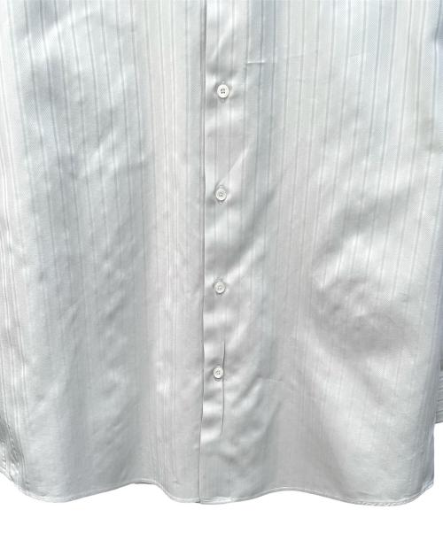 HERMES（エルメス）HERMES (エルメス) セリエボタン織り柄レギュラーシャツ グレー サイズ:43の古着・服飾アイテム