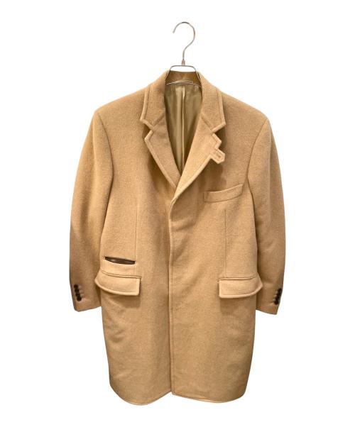 HERMES（エルメス）HERMES (エルメス) 切り替えレザーカラーカシミヤコート キャメル サイズ:SIZE50の古着・服飾アイテム