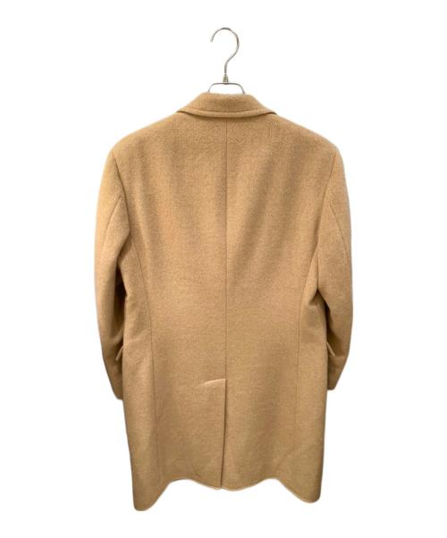 HERMES（エルメス）HERMES (エルメス) 切り替えレザーカラーカシミヤコート キャメル サイズ:SIZE50の古着・服飾アイテム