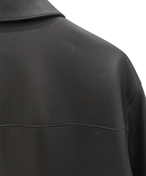 HERMES（エルメス）HERMES (エルメス) オーバーシャツ ブラック サイズ:52の古着・服飾アイテム