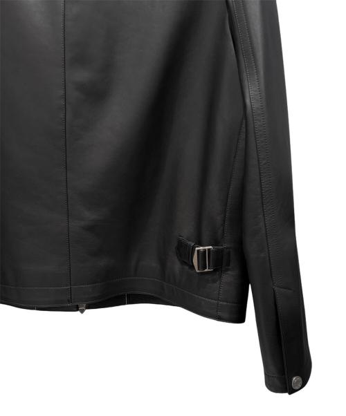 HERMES（エルメス）HERMES (エルメス) レザージャケット/シュヴァルパンクバンダナ ブラック サイズ:50の古着・服飾アイテム