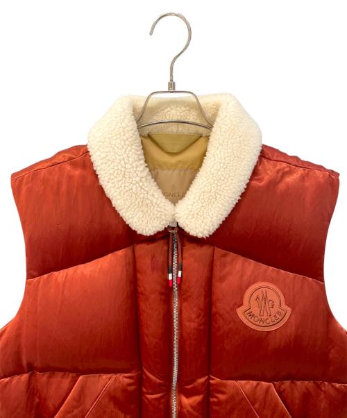 MONCLER（モンクレール）MONCLER (モンクレール) HUSHEN/ダウンベスト オレンジ サイズ:3の古着・服飾アイテム