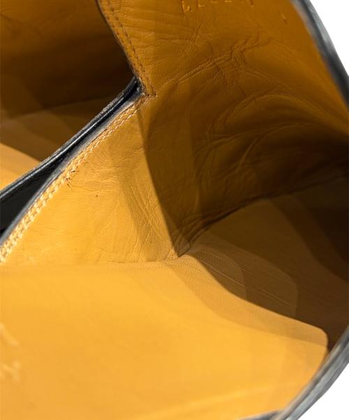 GUCCI（グッチ）GUCCI (グッチ) プリンスタウン レザー ミュール ブラック サイズ:9の古着・服飾アイテム