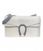 GUCCIグッチ）の古着「ディオニュソス スモール/ショルダーバッグ/チェーン/レザー/シルバー金具/バッグ/400249」｜アイボリー