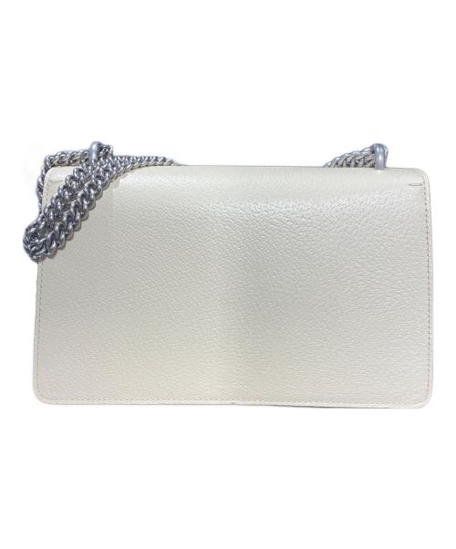 GUCCI（グッチ）GUCCI (グッチ) ディオニュソス スモール/ショルダーバッグ/チェーン/レザー/シルバー金具/バッグ/400249 アイボリー サイズ:small/スモールの古着・服飾アイテム