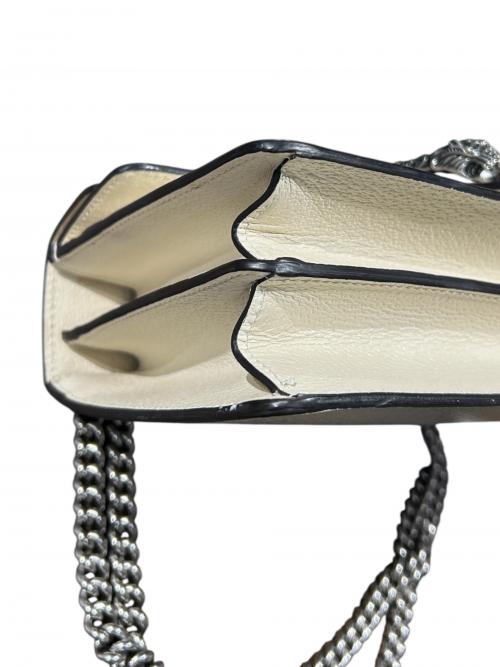 GUCCI（グッチ）GUCCI (グッチ) ディオニュソス スモール/ショルダーバッグ/チェーン/レザー/シルバー金具/バッグ/400249 アイボリー サイズ:small/スモールの古着・服飾アイテム