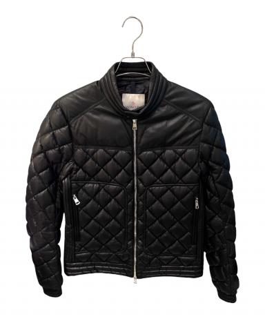 中古・古着通販】MONCLER (モンクレール) レザーキルティングダウン