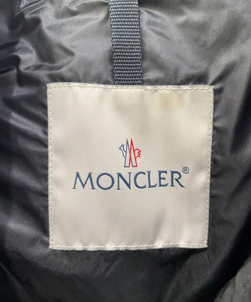MONCLER（モンクレール）MONCLER (モンクレール) レザーキルティングダウンジャケット ブラック サイズ:1の古着・服飾アイテム