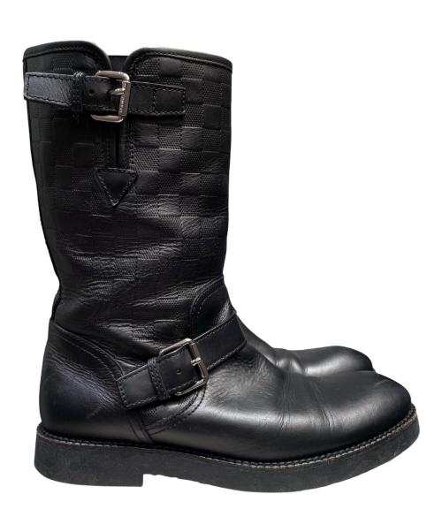 LOUIS VUITTON（ルイ ヴィトン）LOUIS VUITTON (ルイ ヴィトン) ダミエ エンジニアブーツ ブラック サイズ:7の古着・服飾アイテム