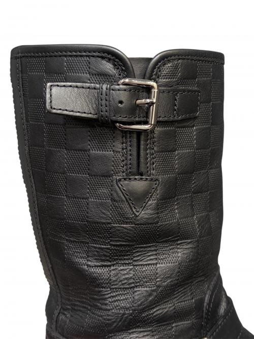 LOUIS VUITTON（ルイ ヴィトン）LOUIS VUITTON (ルイ ヴィトン) ダミエ エンジニアブーツ ブラック サイズ:7の古着・服飾アイテム