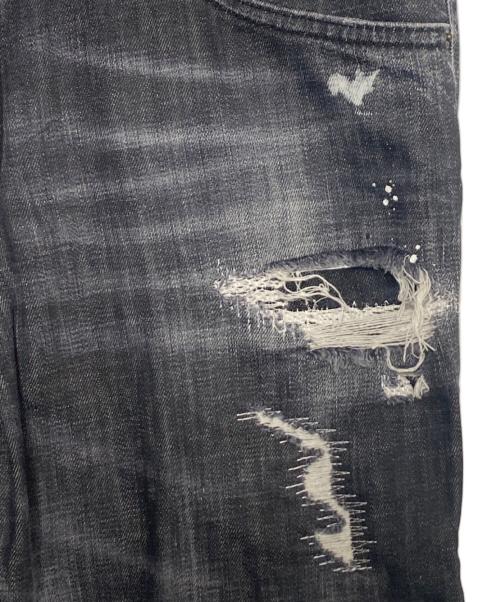 DSQUARED2（ディースクエアード）DSQUARED2 (ディースクエアード) BLACK PIONER WASH SKATER JEANS ブラック サイズ:50の古着・服飾アイテム