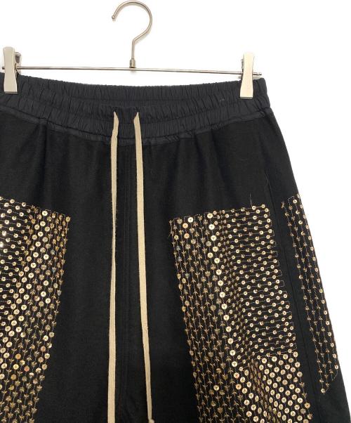 RICK OWENS（リックオウエンス）RICK OWENS (リックオウエンス) スパンコール装飾サルエルパンツ ブラック サイズ:40の古着・服飾アイテム