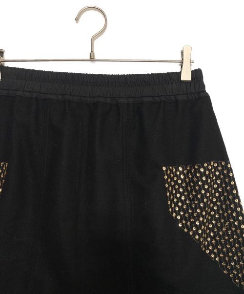RICK OWENS（リックオウエンス）RICK OWENS (リックオウエンス) スパンコール装飾サルエルパンツ ブラック サイズ:40の古着・服飾アイテム