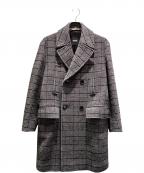 HUGO BOSSヒューゴ ボス）の古着「ダブルブレストコート」｜グレー