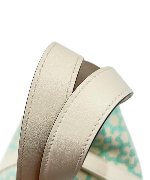 HERMES（エルメス）HERMES (エルメス) ピコタンロックミクロラッキー デイジー ホワイト×ミントグリーン サイズ:ミクロの古着・服飾アイテム
