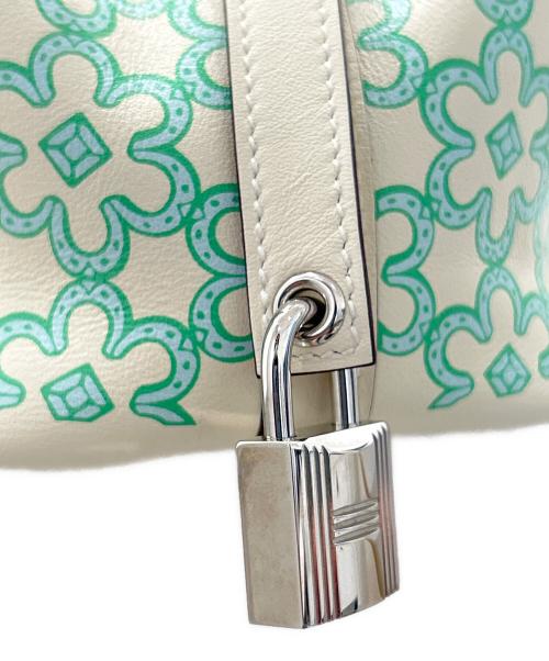 HERMES（エルメス）HERMES (エルメス) ピコタンロックミクロラッキー デイジー ホワイト×ミントグリーン サイズ:ミクロの古着・服飾アイテム