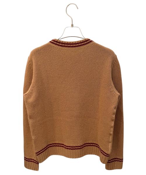 PRADA（プラダ）PRADA (プラダ) カシミヤ混ロゴニット ブラウン サイズ:36の古着・服飾アイテム
