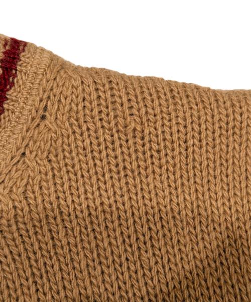 PRADA（プラダ）PRADA (プラダ) カシミヤ混ロゴニット ブラウン サイズ:36の古着・服飾アイテム