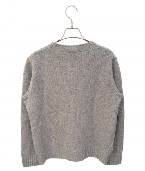 PRADA（プラダ）PRADA (プラダ) カシミヤ混ロゴニット グレー サイズ:38の古着・服飾アイテム