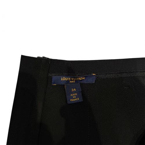 LOUIS VUITTON（ルイ ヴィトン）LOUIS VUITTON (ルイ ヴィトン) ウエストロゴ ボンディングスカート ブラック サイズ:34の古着・服飾アイテム