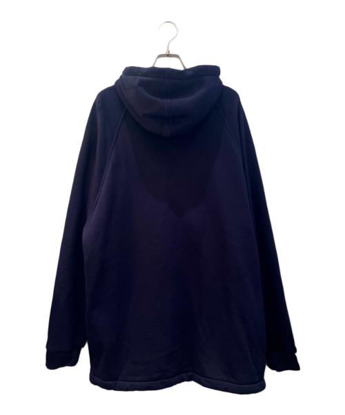 GUCCI（グッチ）GUCCI (グッチ) ウェブ&GUCCIラベル付きスウェットシャツ ネイビー サイズ:Mの古着・服飾アイテム