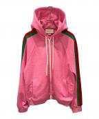 GUCCIグッチ）の古着「GG ジャージー ジャカード ジップジャケット」｜ショッキングピンク