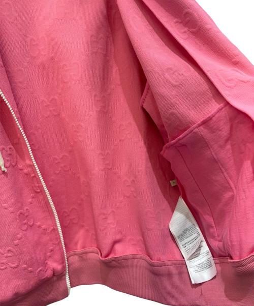 GUCCI（グッチ）GUCCI (グッチ) GG ジャージー ジャカード ジップジャケット ショッキングピンク サイズ:Ｓの古着・服飾アイテム