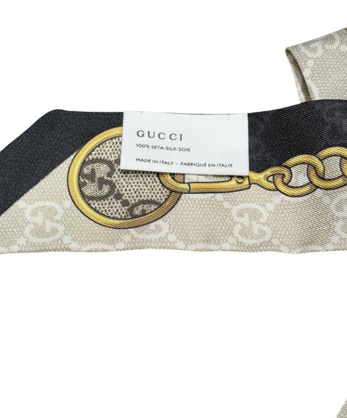 GUCCI（グッチ）GUCCI (グッチ) シュシュ ブラック×ゴールドの古着・服飾アイテム
