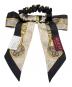GUCCI (グッチ) シュシュ ブラック×ゴールド：30000円