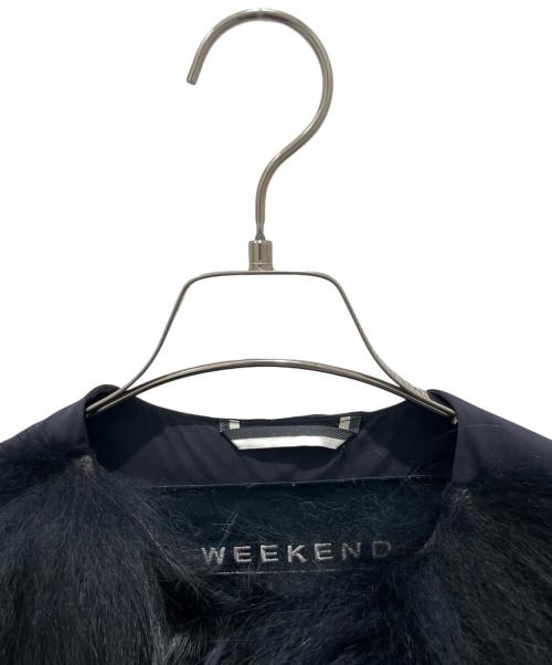 Max Mara WEEK END LINE（マックスマーラ ウイークエンドライン）Max Mara WEEK END LINE (マックスマーラ ウイークエンドライン) ラクーンファーダウンジャケット ブラック サイズ:36の古着・服飾アイテム