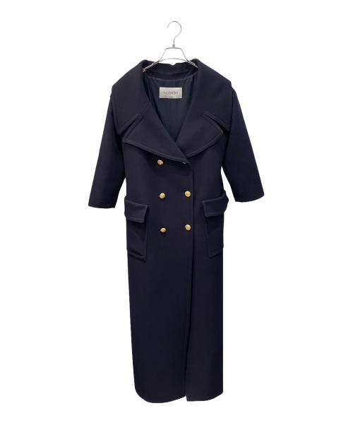 VALENTINO（ヴァレンティノ）VALENTINO (ヴァレンティノ) 金ボタンダブルブレストコート ネイビー サイズ:38の古着・服飾アイテム