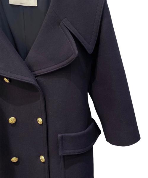 VALENTINO（ヴァレンティノ）VALENTINO (ヴァレンティノ) 金ボタンダブルブレストコート ネイビー サイズ:38の古着・服飾アイテム
