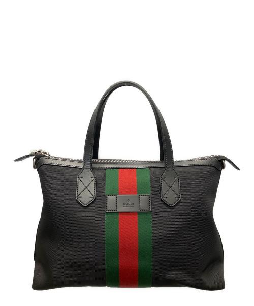 GUCCI（グッチ）GUCCI (グッチ) シェリーライン 2wayトートバッグ ブラックの古着・服飾アイテム