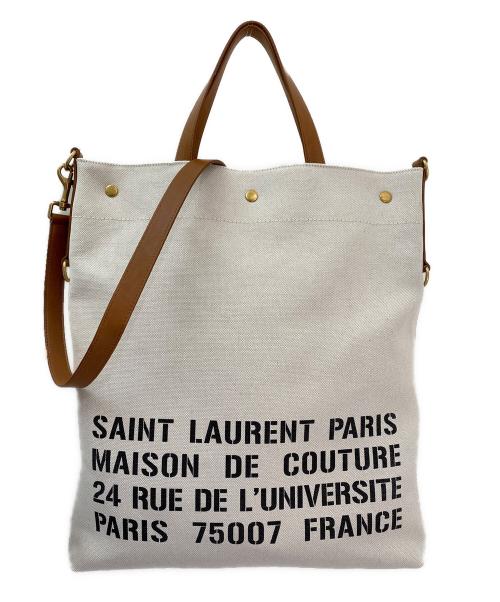 Saint Laurent Paris（サンローランパリ）Saint Laurent Paris (サンローランパリ) RIVE GAUCHE ベージュの古着・服飾アイテム