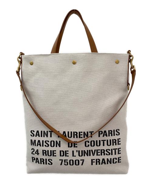 Saint Laurent Paris（サンローランパリ）Saint Laurent Paris (サンローランパリ) RIVE GAUCHE ベージュの古着・服飾アイテム