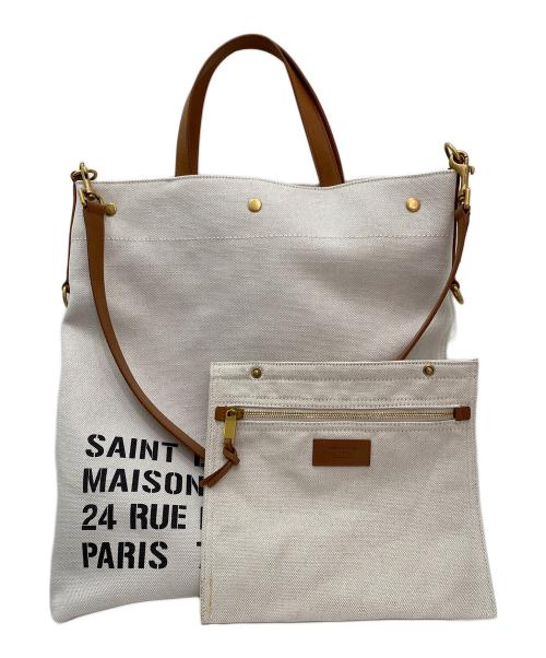 Saint Laurent Paris（サンローランパリ）Saint Laurent Paris (サンローランパリ) RIVE GAUCHE ベージュの古着・服飾アイテム