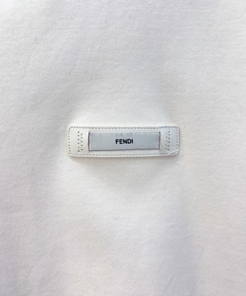 FENDI（フェンディ）FENDI (フェンディ) ロゴラベル カットソー ホワイト サイズ:Ｓの古着・服飾アイテム