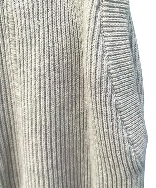 BRUNELLO CUCINELLI（ブルネロクチネリ）BRUNELLO CUCINELLI (ブルネロクチネリ) アンクルジップ付き コットン イングリッシュリブ ニットパンツ ライトグレー サイズ:XSの古着・服飾アイテム