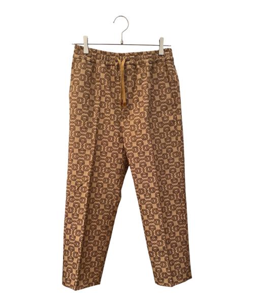 GUCCI（グッチ）GUCCI (グッチ) GGコットンキャンバスパンツ ブラウン サイズ:44の古着・服飾アイテム