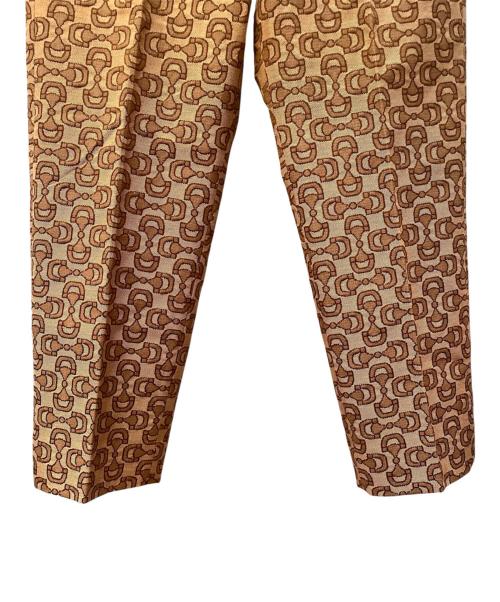 GUCCI（グッチ）GUCCI (グッチ) GGコットンキャンバスパンツ ブラウン サイズ:44の古着・服飾アイテム