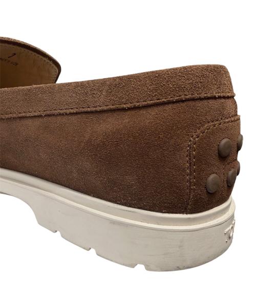 TOD'S（トッズ）TOD'S (トッズ) スエードヴァンプローファー ブラウン サイズ:7の古着・服飾アイテム