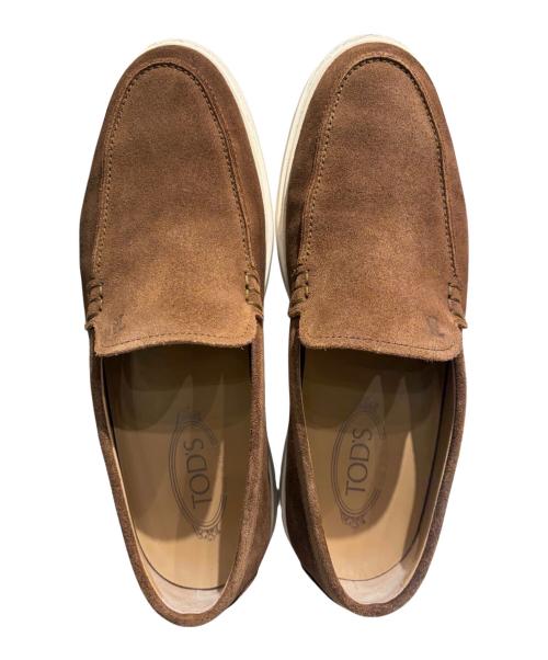 TOD'S（トッズ）TOD'S (トッズ) スエードヴァンプローファー ブラウン サイズ:7の古着・服飾アイテム