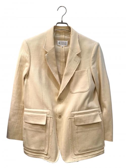 Maison Margiela 10（メゾンマルジェラ 10）Maison Margiela 10 (メゾンマルジェラ 10) カットオフジャケット アイボリー サイズ:46の古着・服飾アイテム