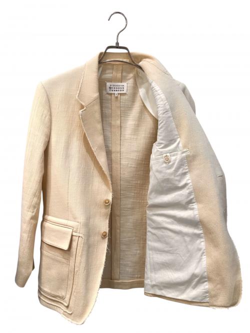 Maison Margiela 10（メゾンマルジェラ 10）Maison Margiela 10 (メゾンマルジェラ 10) カットオフジャケット アイボリー サイズ:46の古着・服飾アイテム
