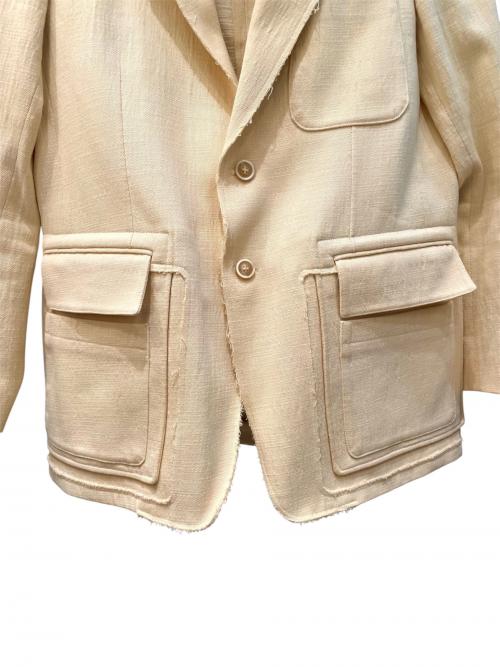 Maison Margiela 10（メゾンマルジェラ 10）Maison Margiela 10 (メゾンマルジェラ 10) カットオフジャケット アイボリー サイズ:46の古着・服飾アイテム