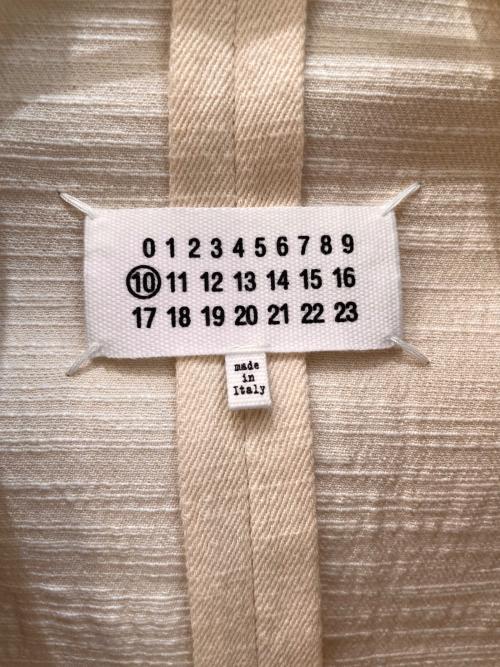 Maison Margiela 10（メゾンマルジェラ 10）Maison Margiela 10 (メゾンマルジェラ 10) カットオフジャケット アイボリー サイズ:46の古着・服飾アイテム