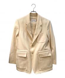 Maison Margiela 10（メゾンマルジェラ 10）の古着「カットオフジャケット」｜アイボリー